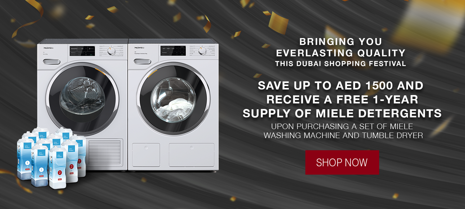 Save up to AED 1500 on a washing machine and tumble dryer set