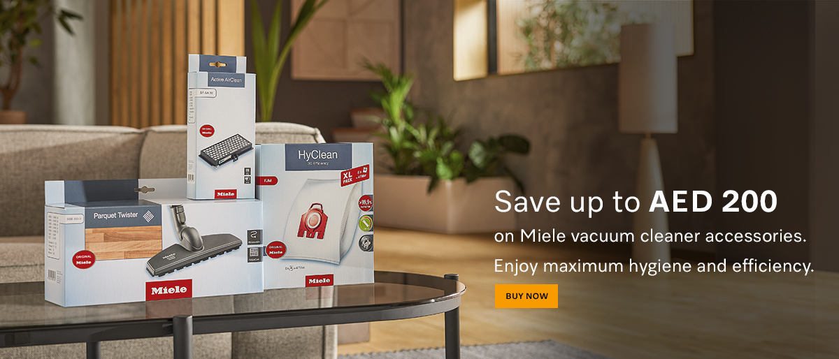 Save up to AED 200 on Miele vacuum cleaner accessories.